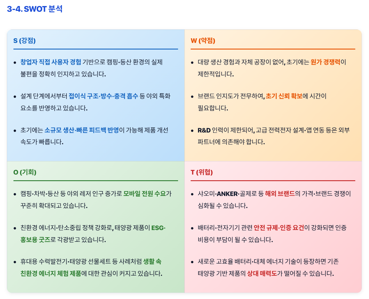 SWOT 분석